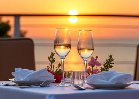 船上でのディナーイベント